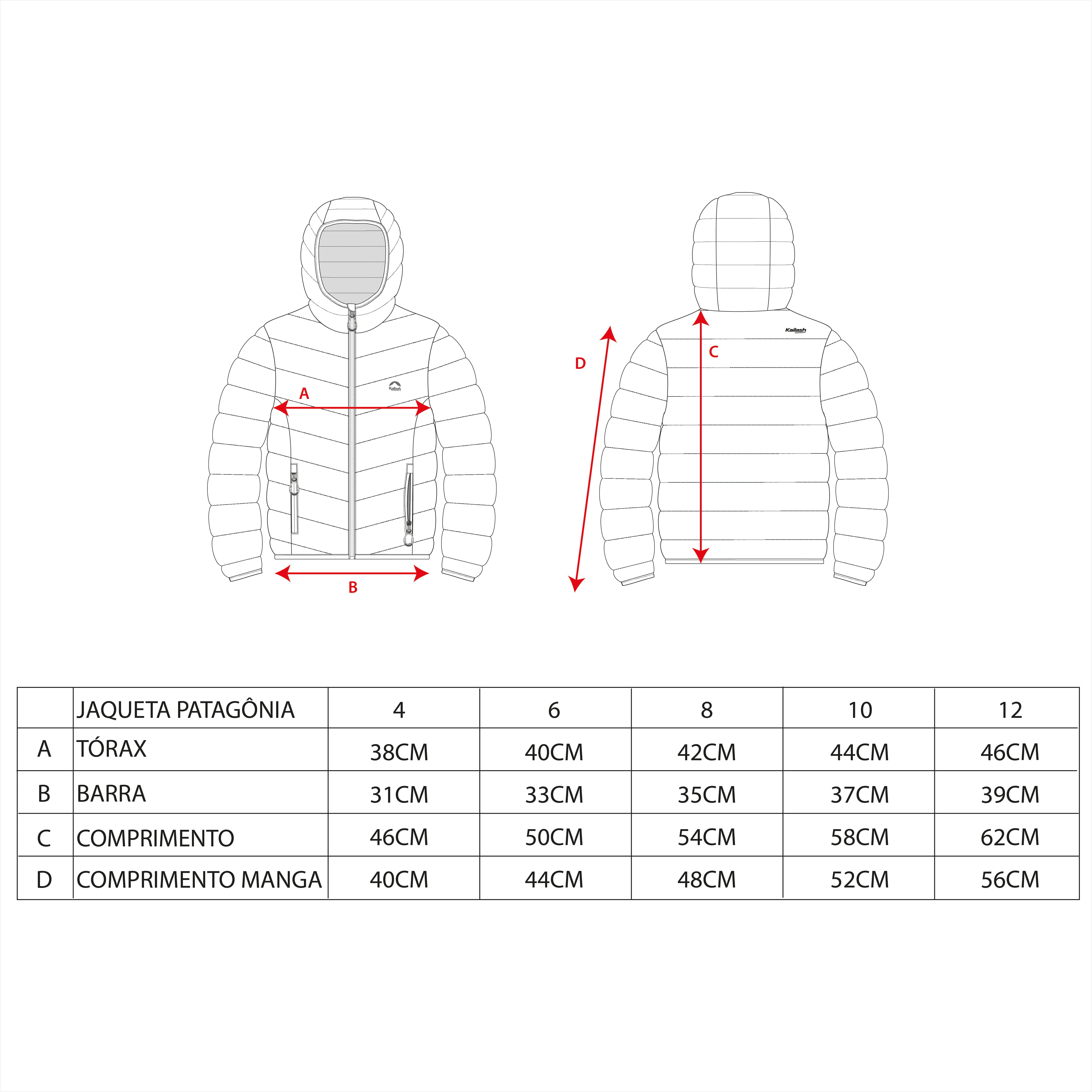 JAQUETA PUFFER DOUBLE PATAGÔNIA SINTÉTICA INFANTIL - Kailash JAQUETA PUFFER DOUBLE PATAGÔNIA SINTÉTICA INFANTIL - Kailash