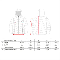 JAQUETA PUFFER DOUBLE PATAGÔNIA SINTÉTICA MASCULINO - Kailash JAQUETA PUFFER DOUBLE PATAGÔNIA SINTÉTICA MASCULINO - Kailash