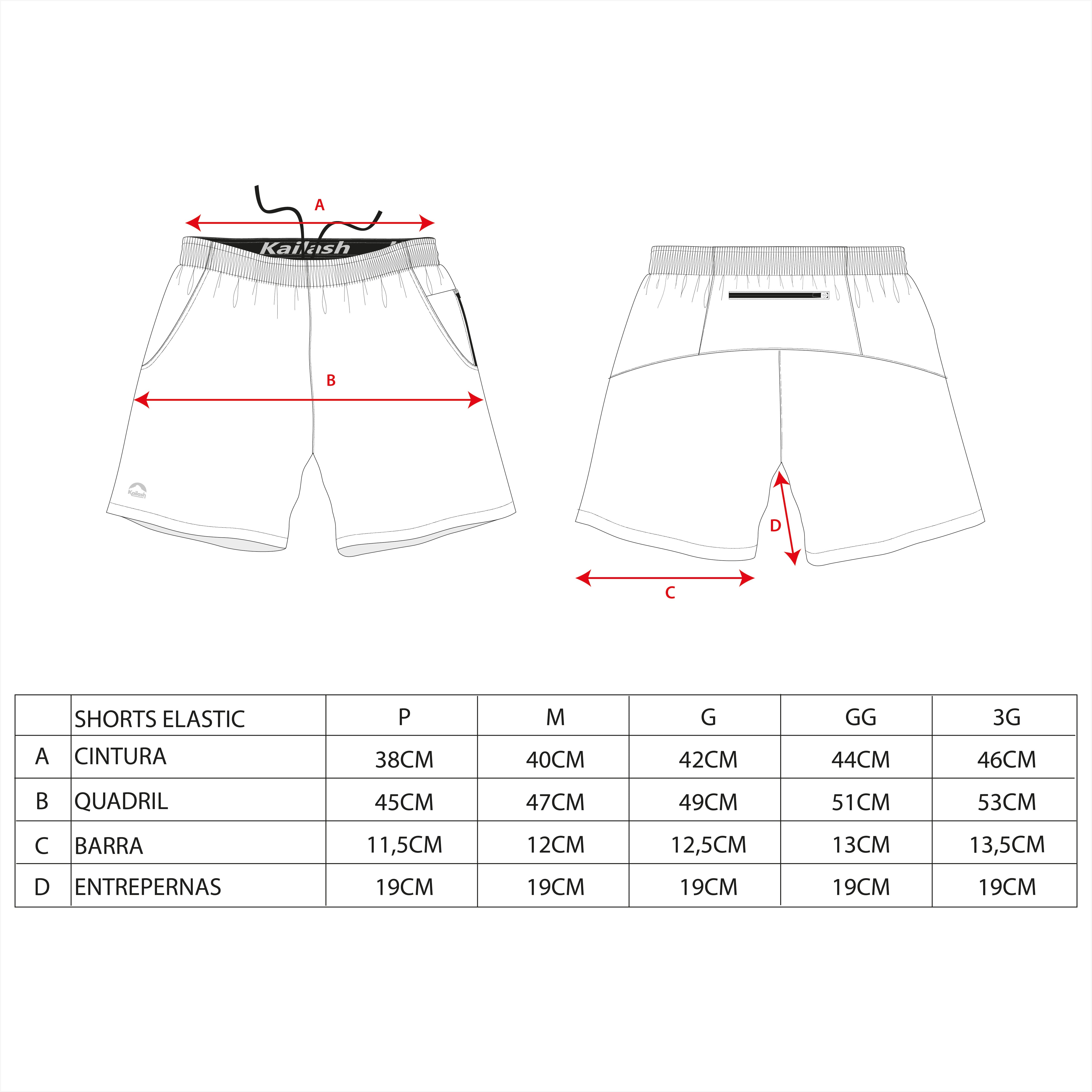 SHORTS MARATONA ELASTIC MASCULINO - Kailash SHORTS MARATONA ELASTIC MASCULINO - Kailash
