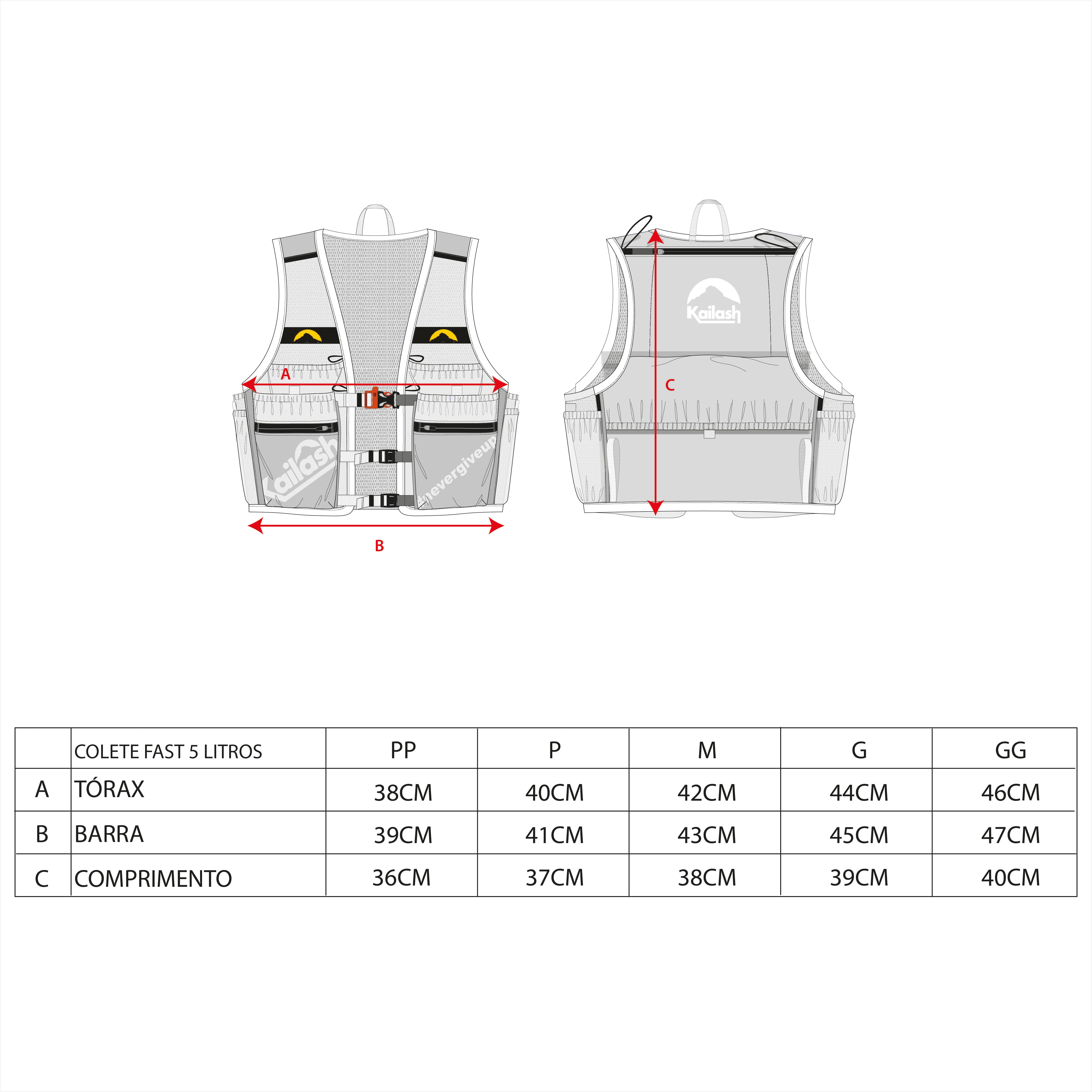 COLETE MOCHILA FAST 5L - Kailash COLETE MOCHILA FAST 5L - Kailash