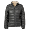 JAQUETA PUFFER DUPLA FACE PLUMA GANSO FEMININA