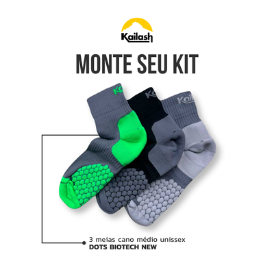 Kit Meia Cano Médio