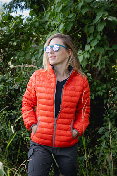 JAQUETA PUFFER DUPLA FACE PLUMA GANSO FEMININA