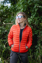 JAQUETA PUFFER DUPLA FACE PLUMA GANSO FEMININO
