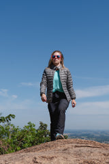 JAQUETA PUFFER DUPLA FACE PLUMA GANSO FEMININO