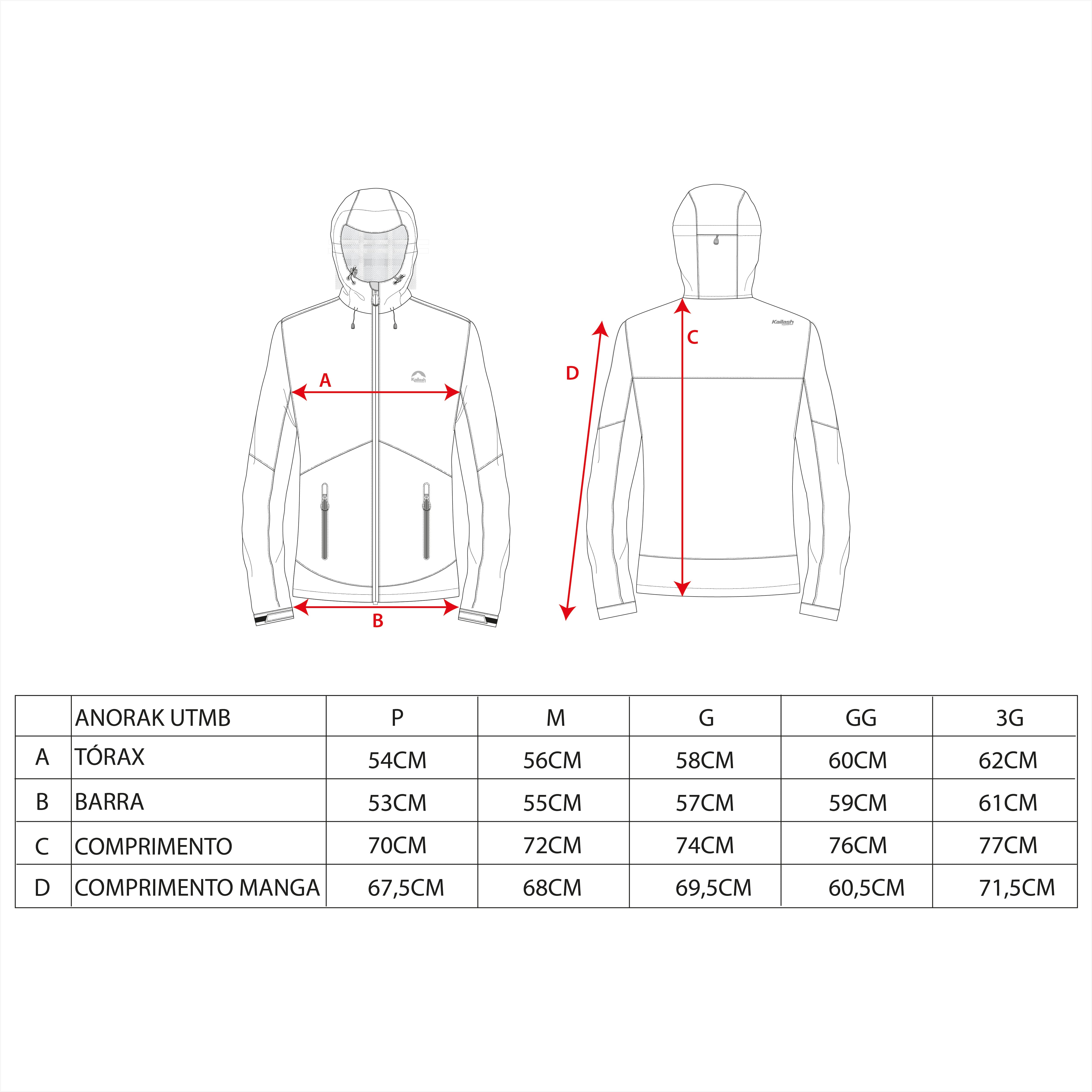 JAQUETA ANORAK UTMB MASCULINO - Kailash