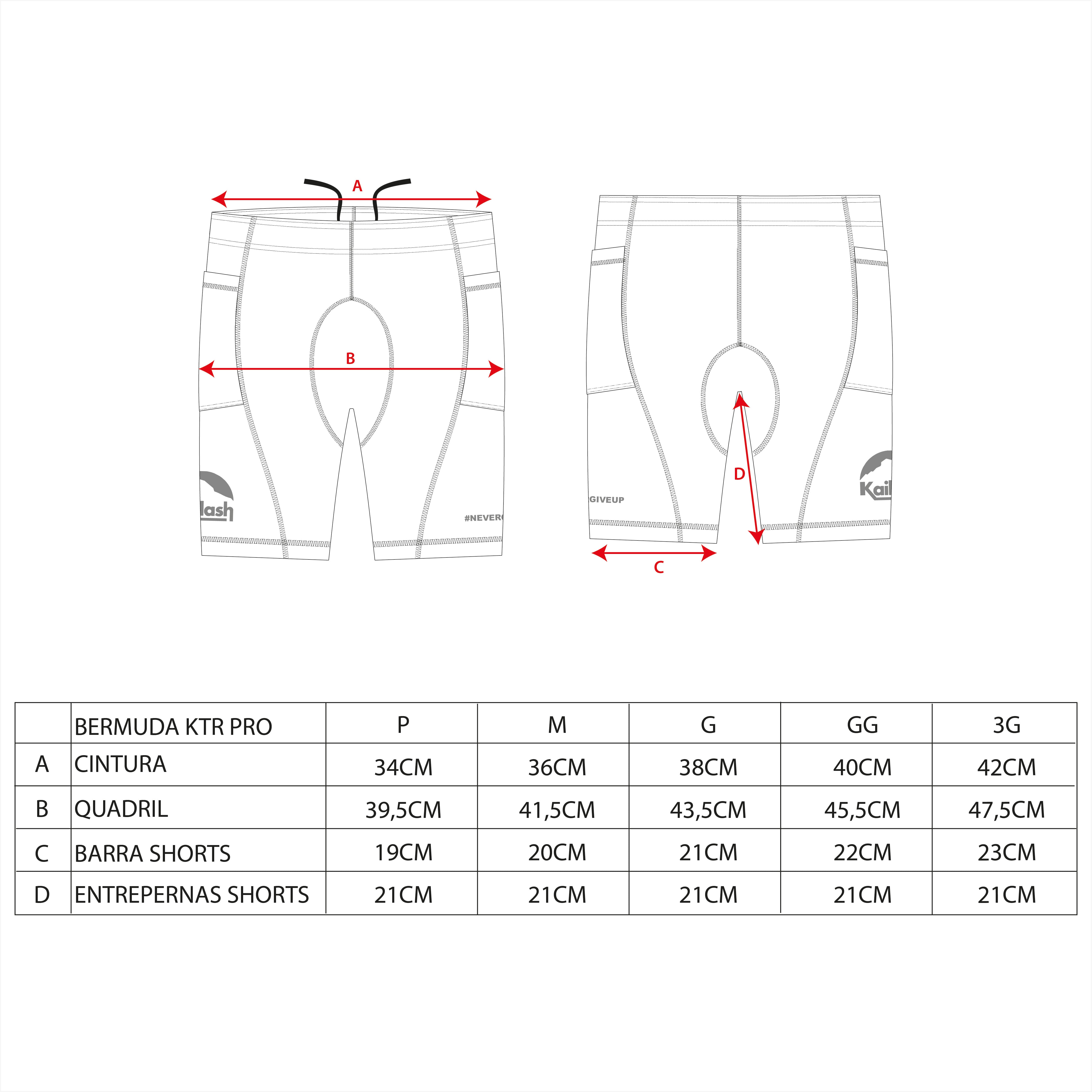 BERMUDA KTR COMPRESSÃO PRO UNISSEX - Kailash