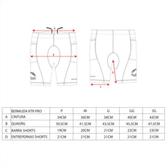 BERMUDA KTR COMPRESSÃO PRO UNISSEX - Kailash