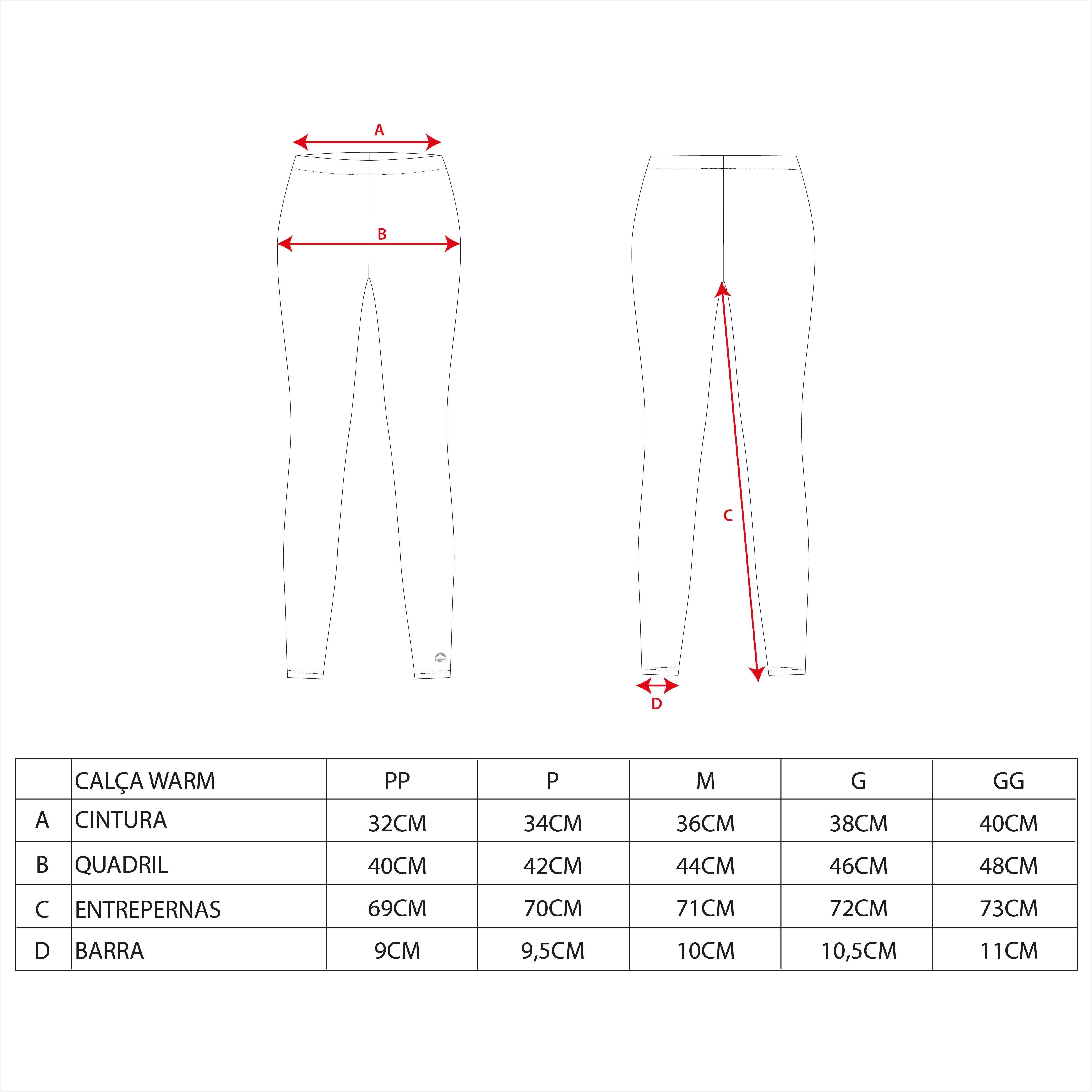 CALÇA SEGUNDA PELE WARM FEMININO - Kailash