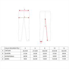 CALÇA SEGUNDA PELE WARM KIDS - Kailash
