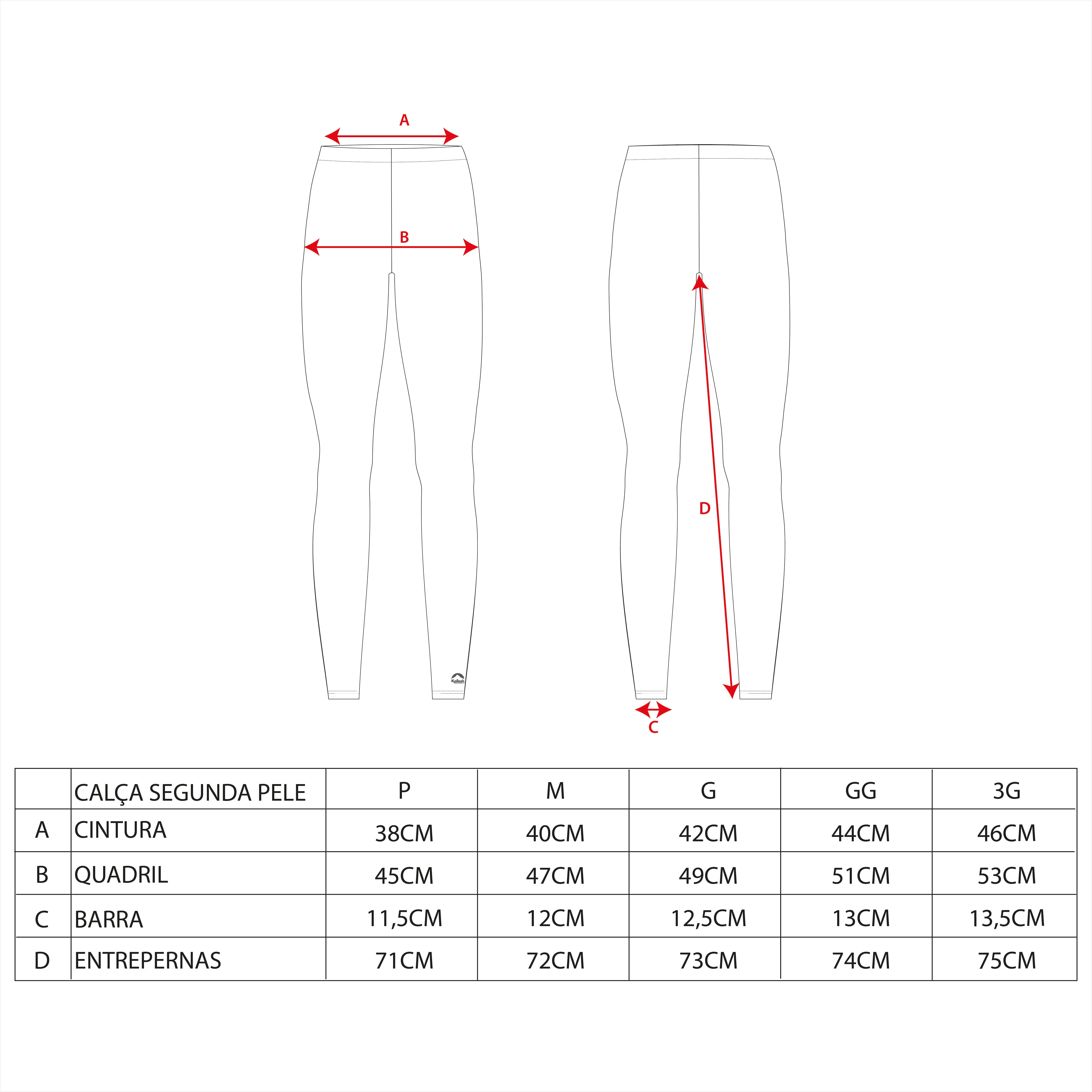 CALÇA SEGUNDA PELE WARM MASCULINO - Kailash