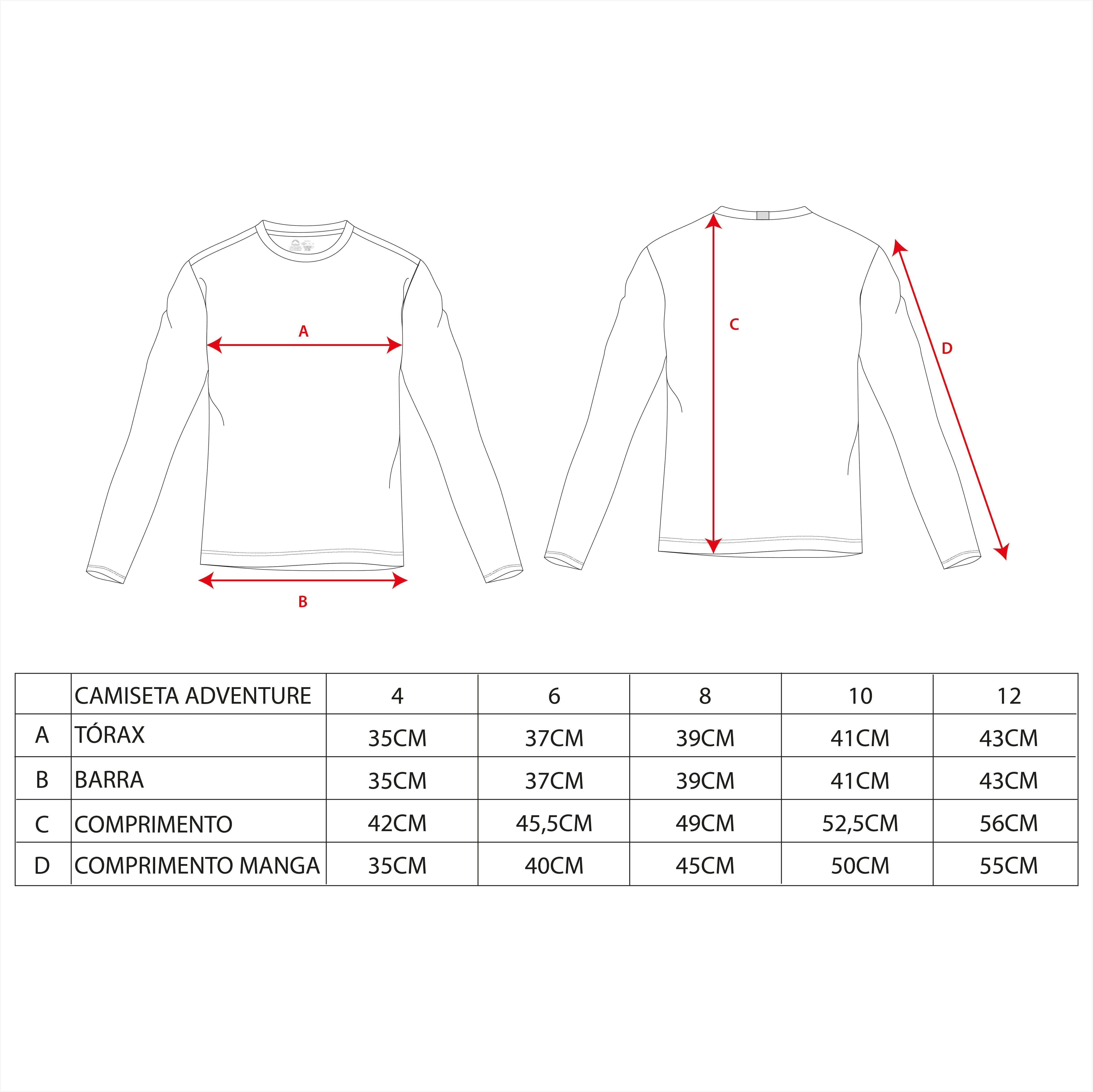 CAMISETA ADVENTURE MANGA LONGA KIDS - Kailash