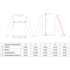 CAMISETA ADVENTURE MANGA LONGA KIDS - Kailash