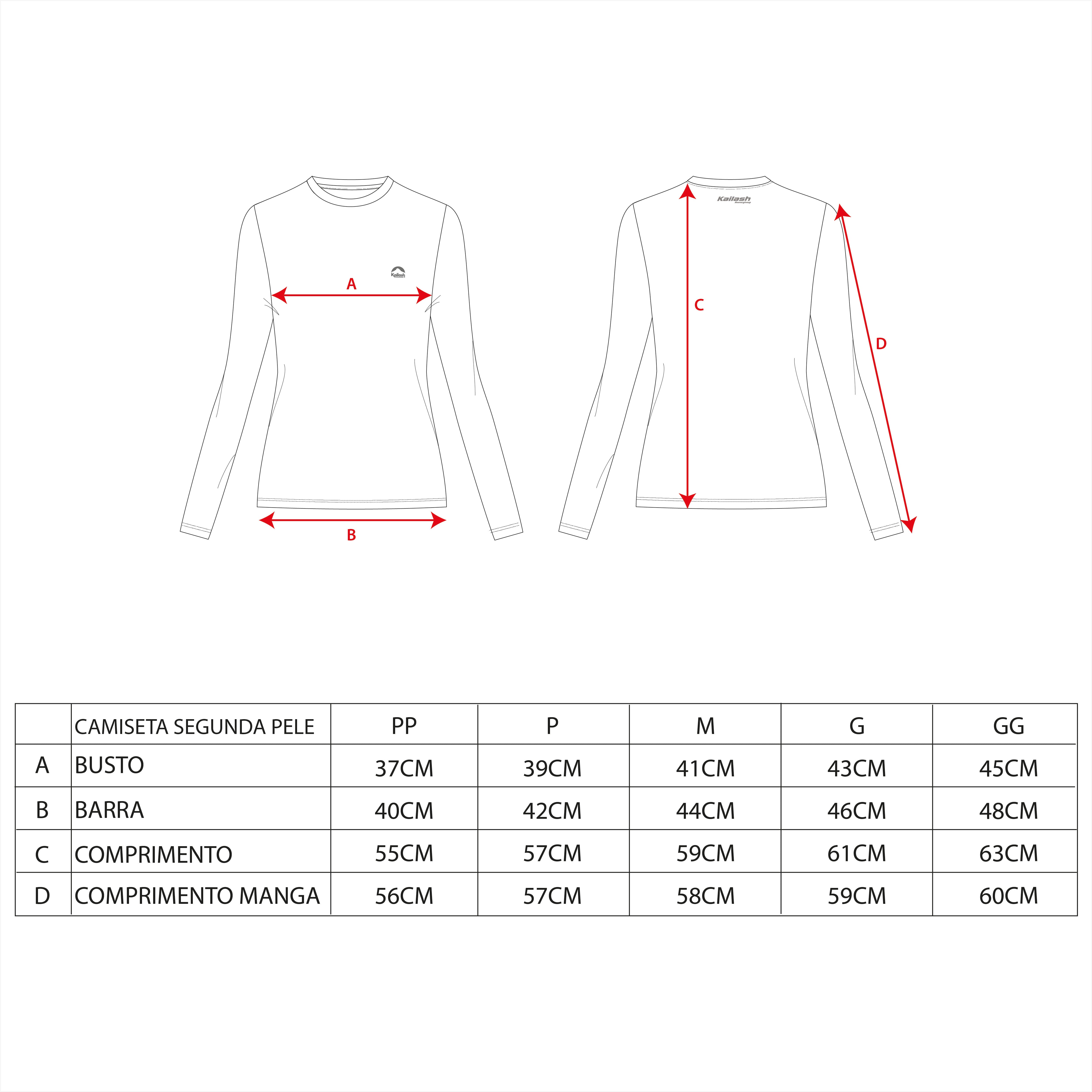 BLUSA SEGUNDA PELE WARM FEMININO - Kailash