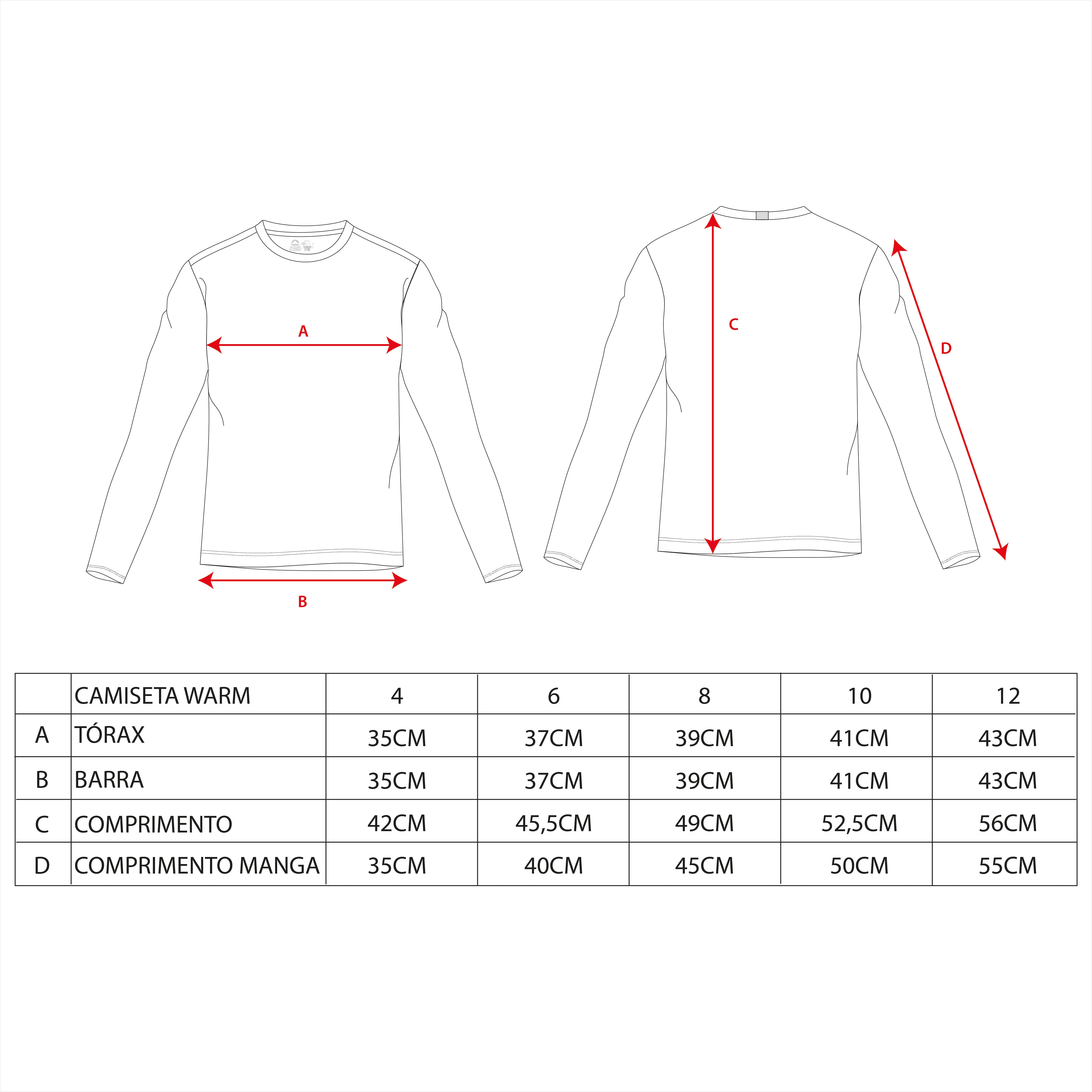 BLUSA SEGUNDA PELE WARM KIDS - Kailash