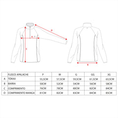 CASACO FLEECE APALACHE HALF MASCULINO - Kailash