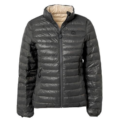 JAQUETA PUFFER DUPLA FACE PLUMA GANSO FEMININO