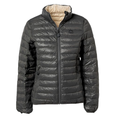 JAQUETA PUFFER DUPLA FACE PLUMA GANSO FEMININO