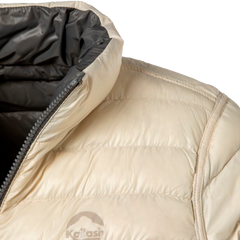 JAQUETA PUFFER DUPLA FACE PLUMA GANSO FEMININO - Kailash