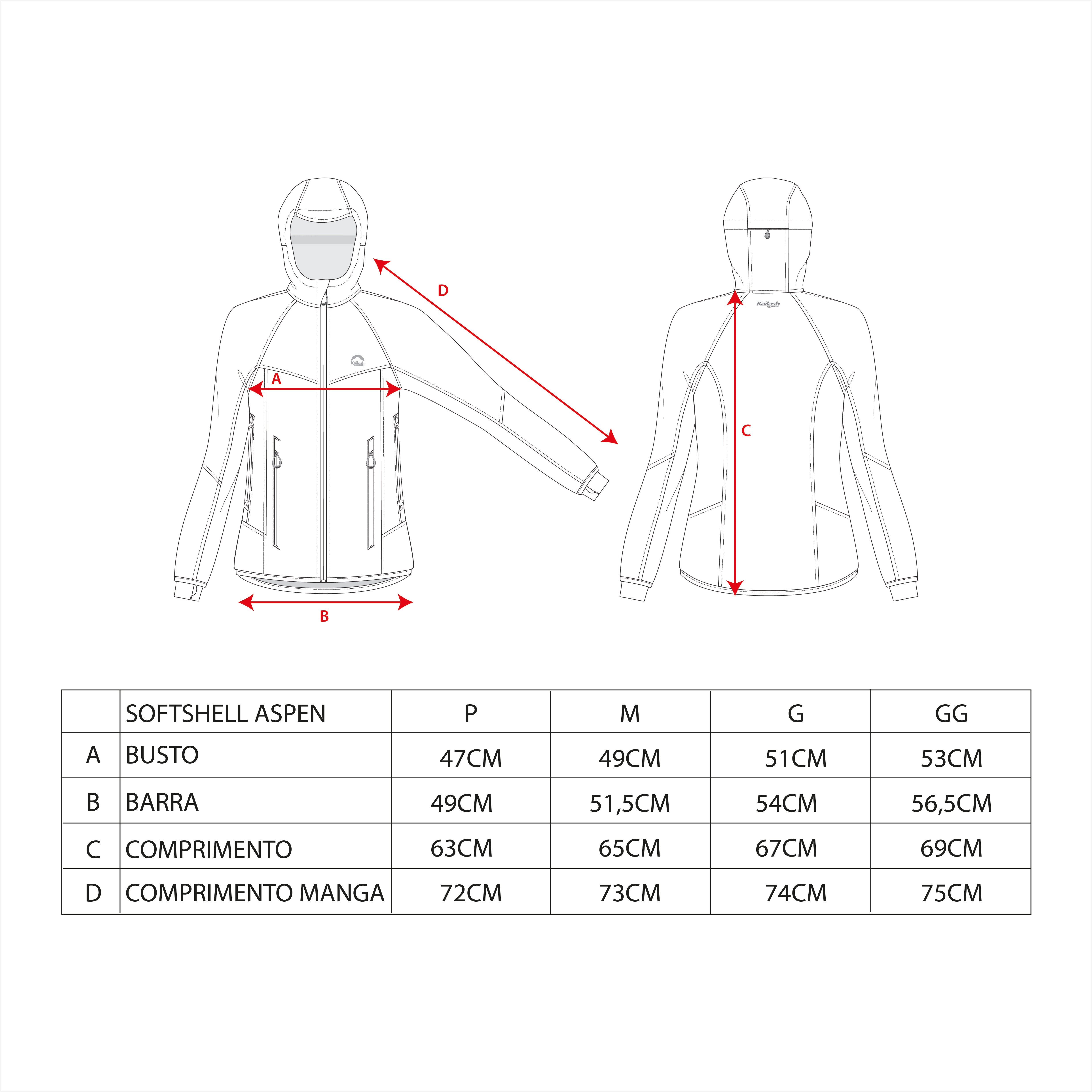 JAQUETA SOFTSHELL ASPEN COM CAPUZ FEMININO - Kailash