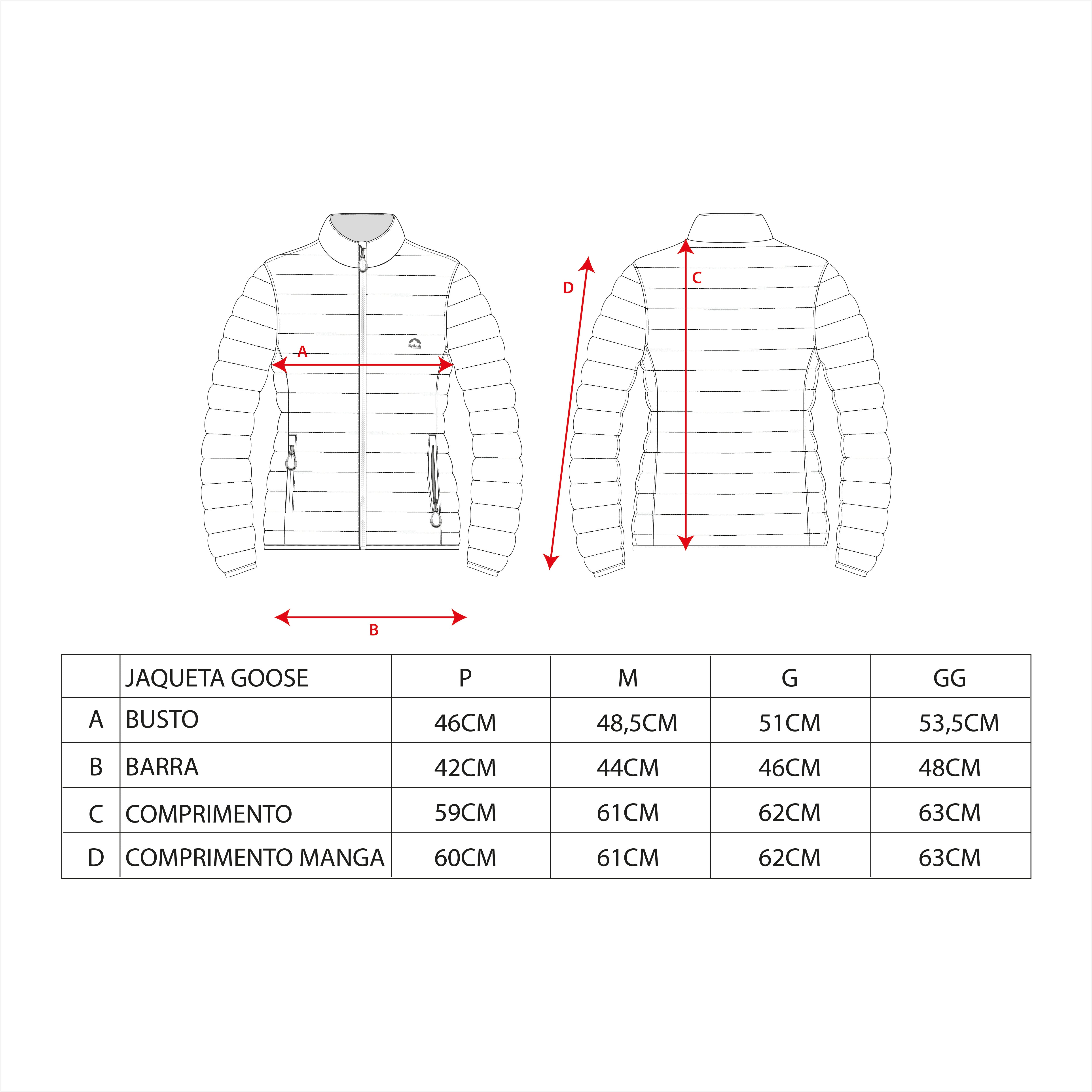JAQUETA PUFFER DUPLA FACE PLUMA GANSO FEMININO - Kailash