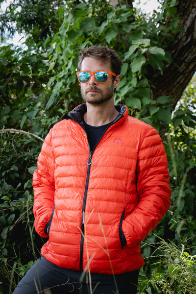 JAQUETA PUFFER DUPLA FACE PLUMA GANSO MASC.