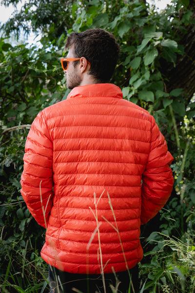 JAQUETA PUFFER DUPLA FACE PLUMA GANSO MASC.