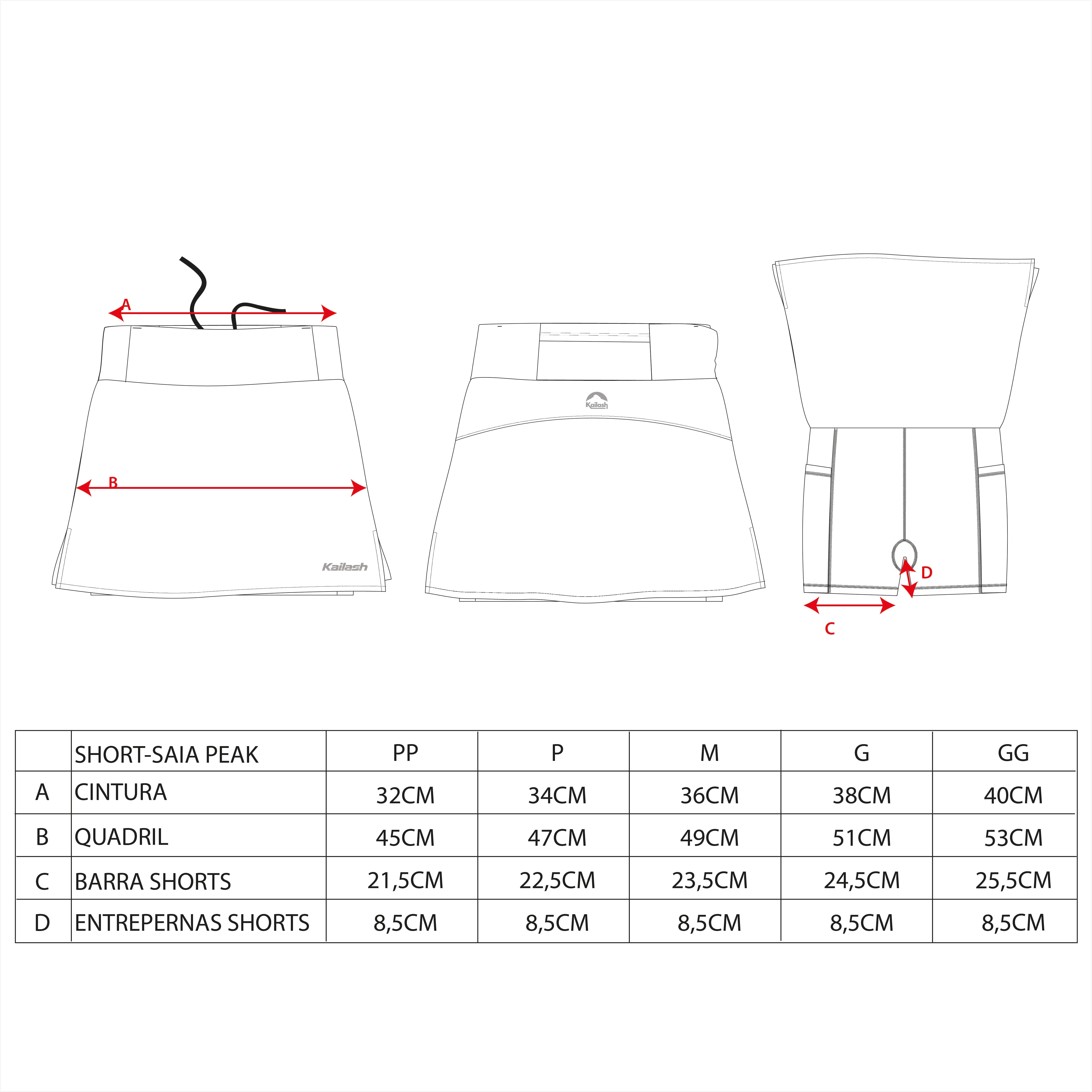 SHORT-SAIA PEAK WMN'S FEMININO - Kailash
