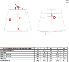 SHORT-SAIA PEAK WMN'S FEMININO
