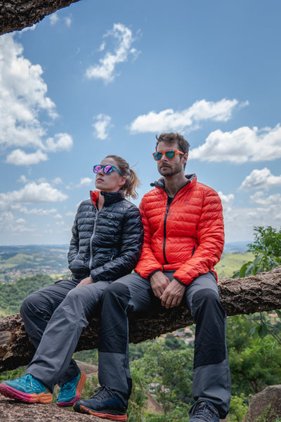 JAQUETA PUFFER DUPLA FACE PLUMA GANSO FEMININA